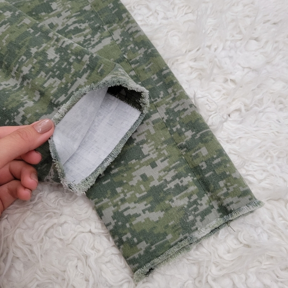 Rag & Bone Dash Slouchy Skinny Camo Destroyed Jeans Sz 24 - Picture 12 of 15